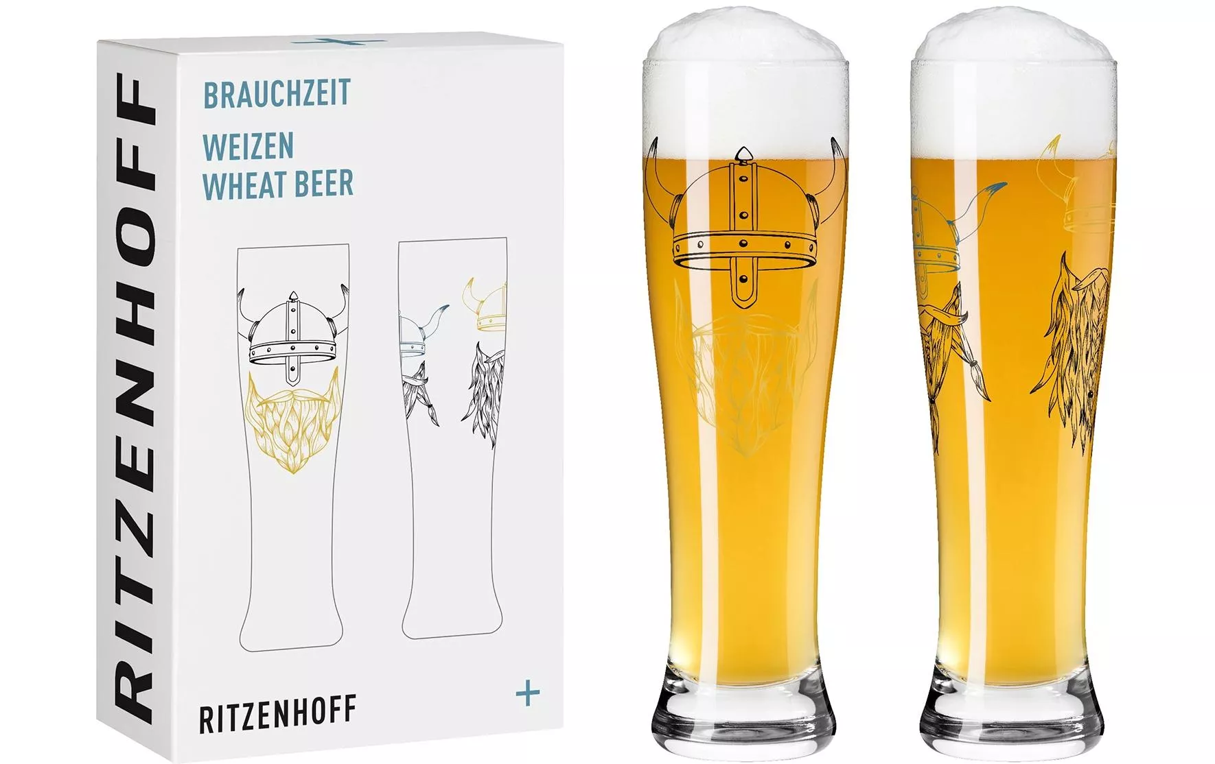 Bicchiere da birra Ritzenhoff Brauchzeit n. 17 e 18 646 ml, 1 pezzo