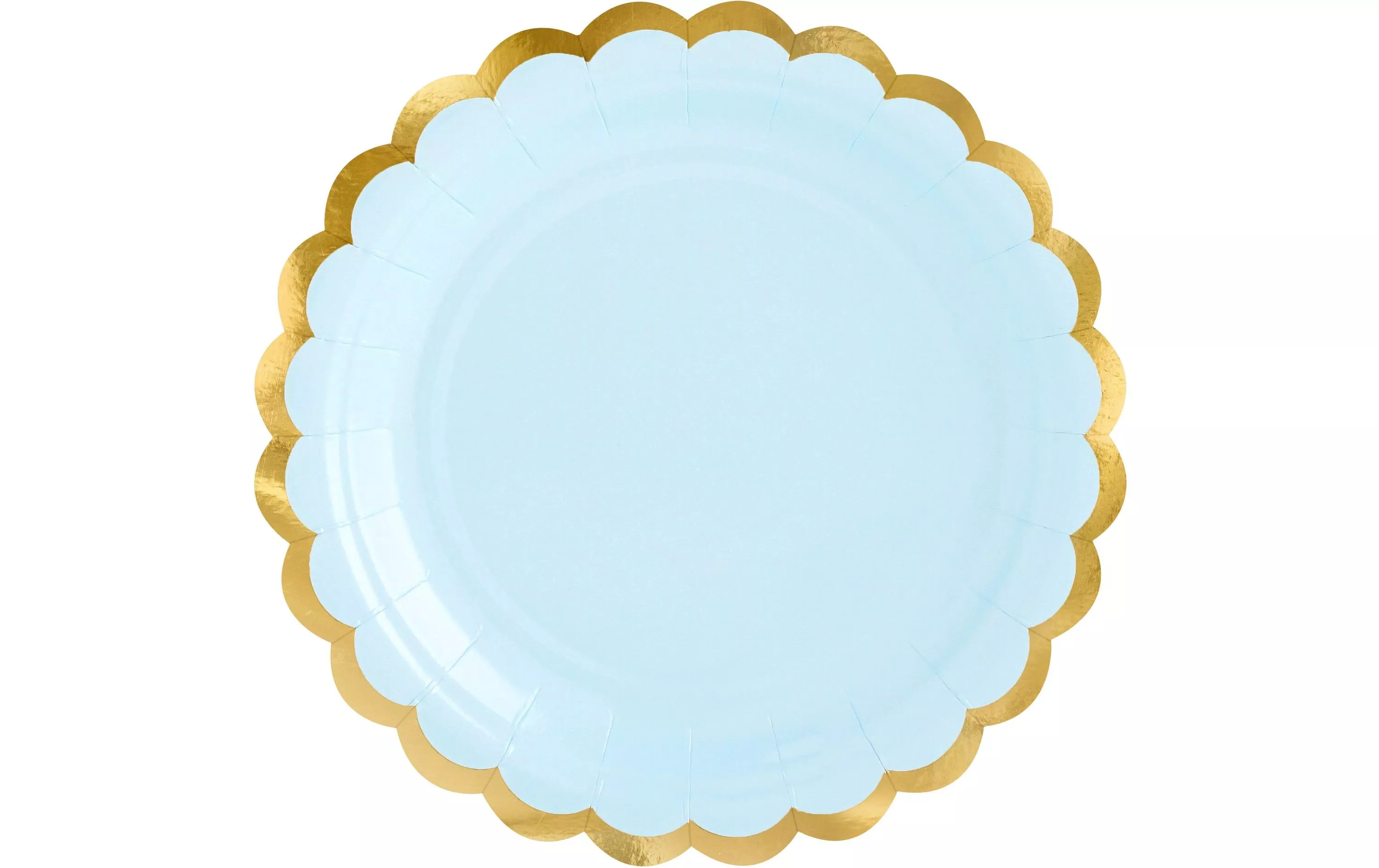 Assiettes jetables Bleu, 18 cm, 6 pièces
