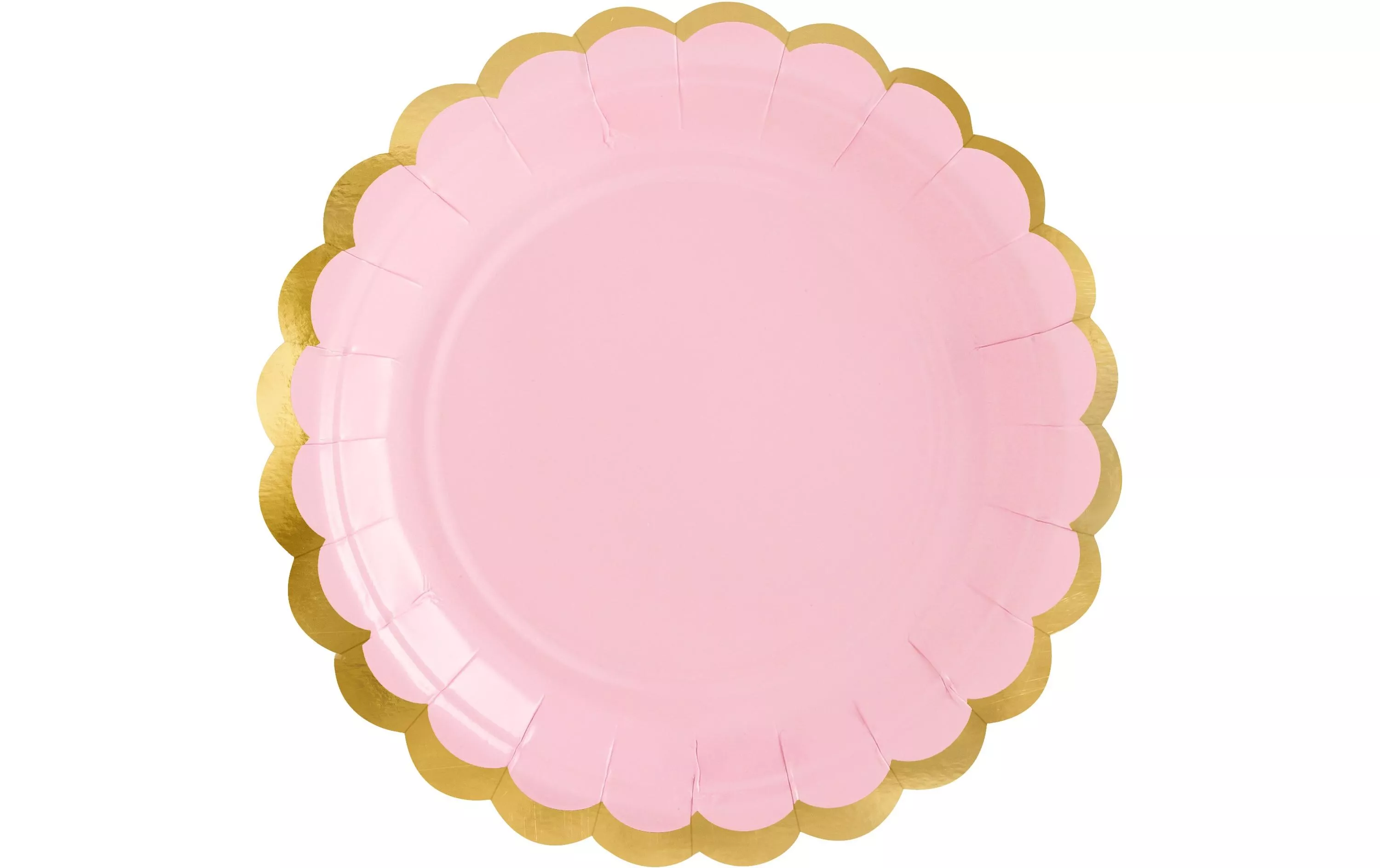 Piatto monouso Partydeco rosa, 18 cm, 6 pezzi