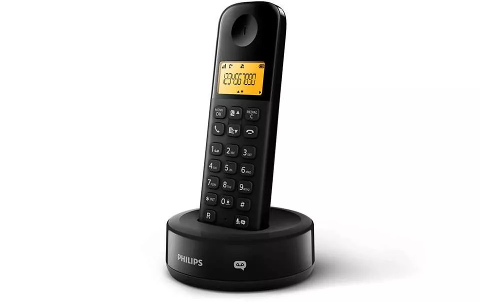 Telefono cordless Philips D1651B Nero