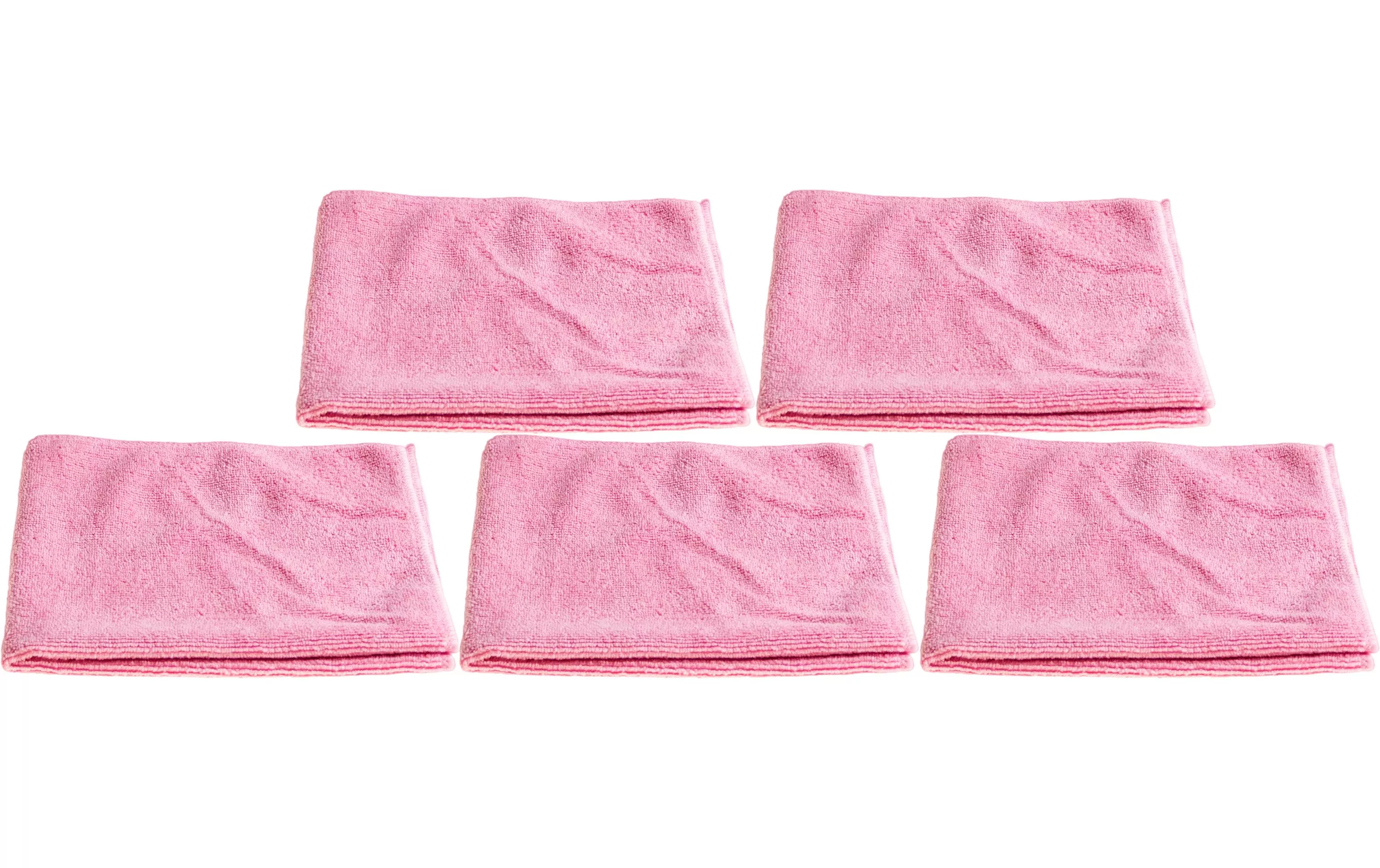 panno di pulizia in microfibra universale 5 pezzi, rosa