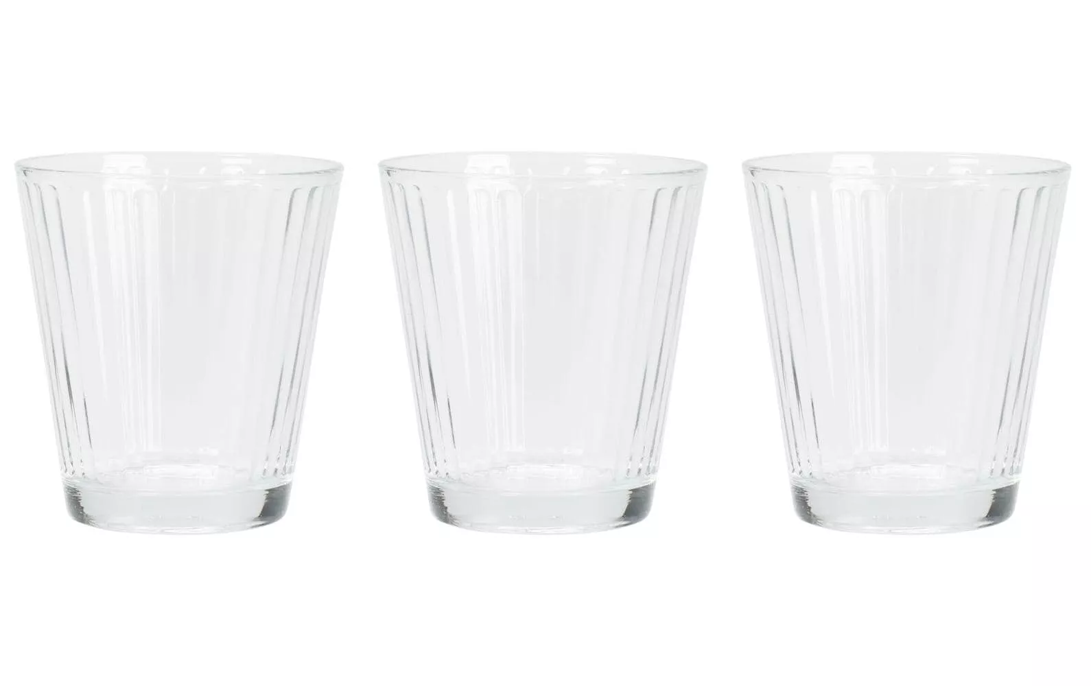 Bicchiere FURBER 230 ml, 3 pezzi, trasparente