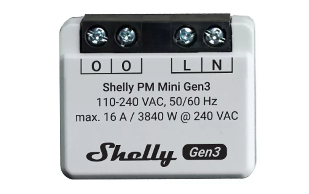 Misuratore di energia Shelly PM Gen3