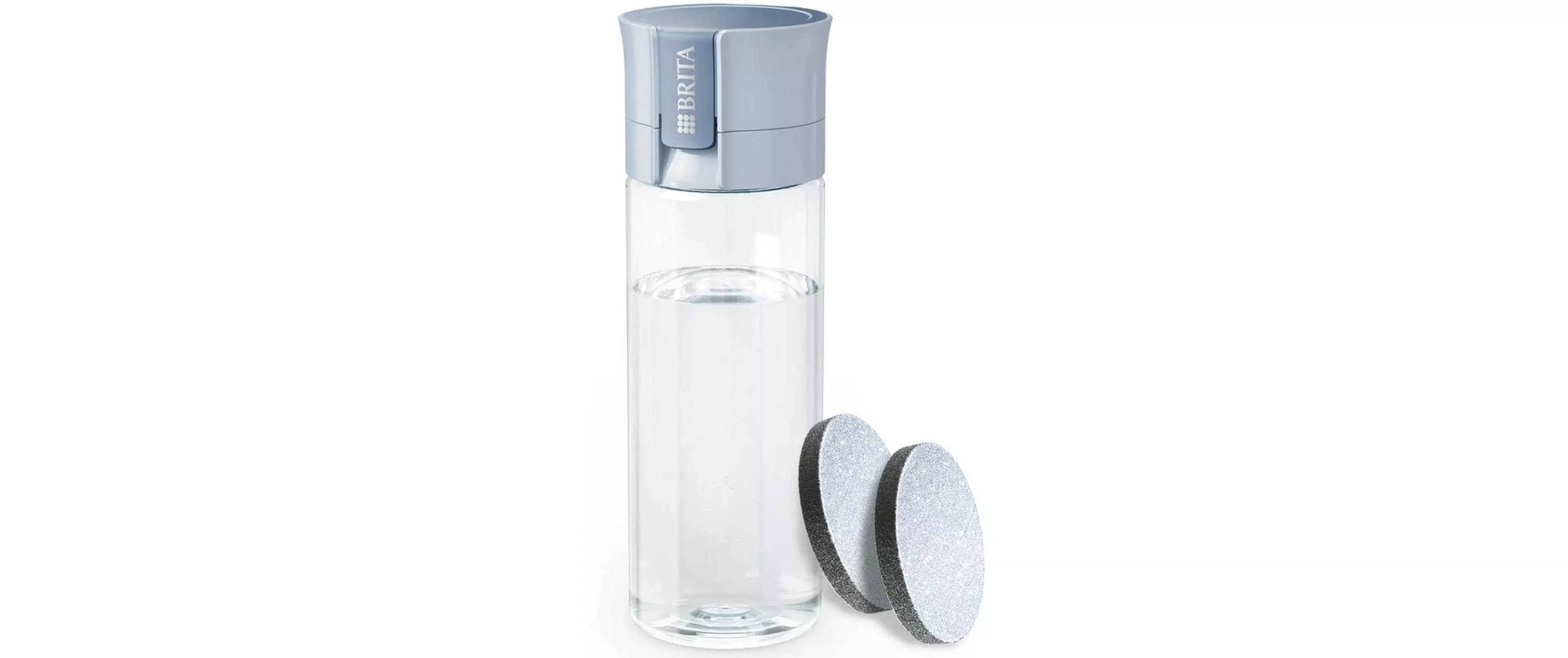 Wasserfilter-Flasche Vital Hellblau