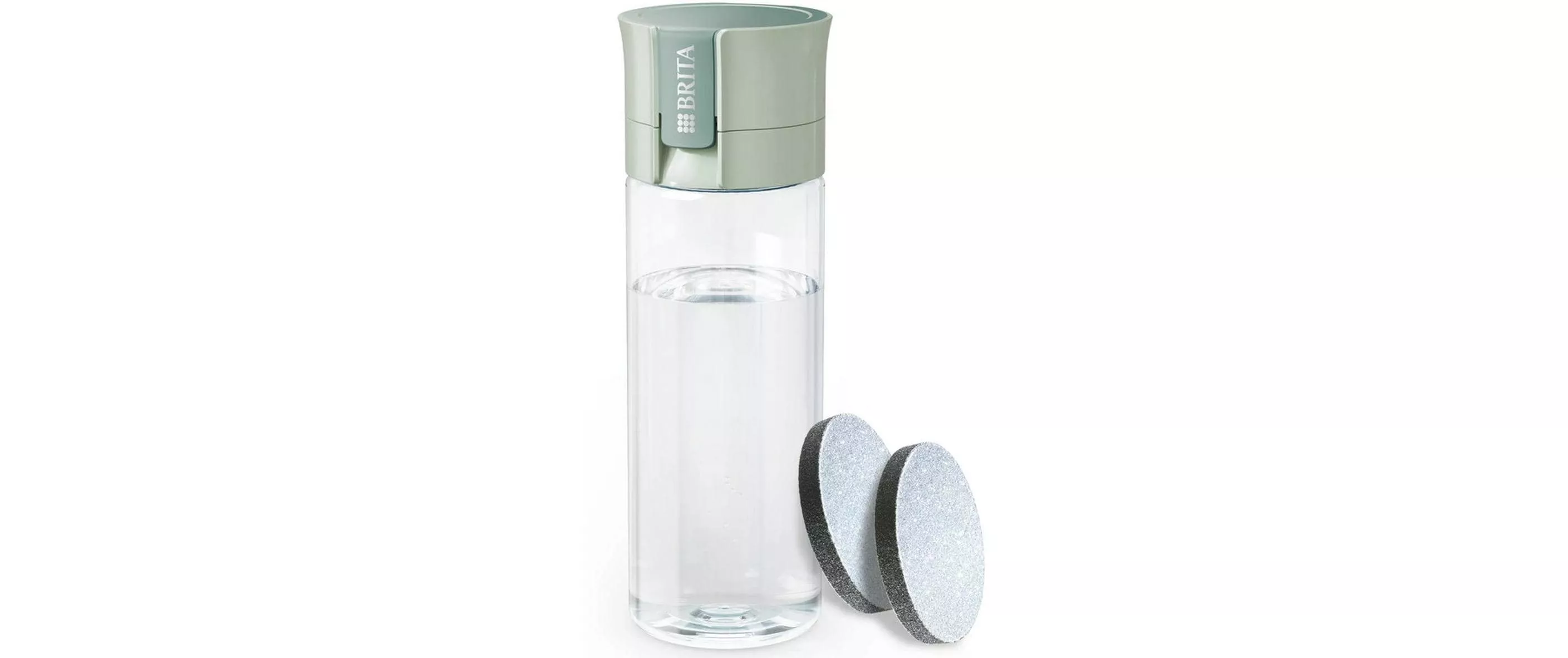 Wasserfilter-Flasche Vital Hellgrün