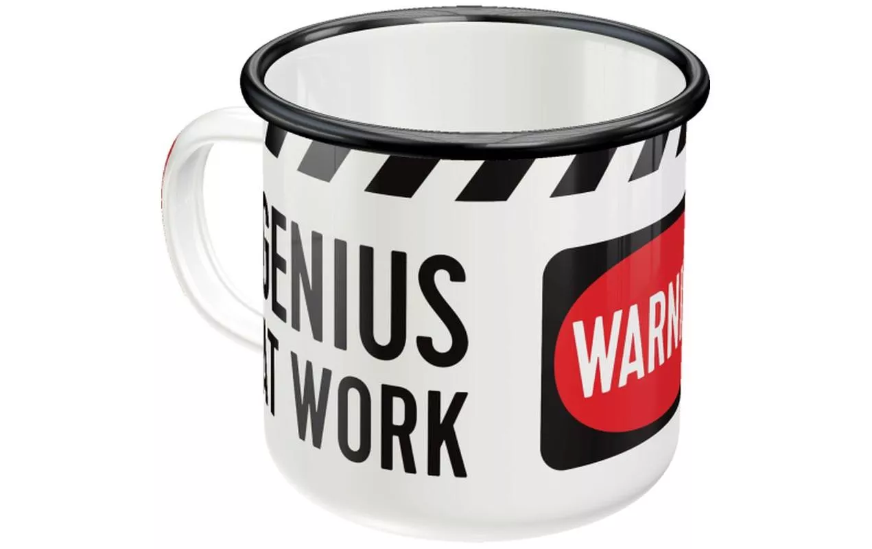 Universaltasse Genius At Work 360 ml, 1 Stück, Schwarz/Weiss