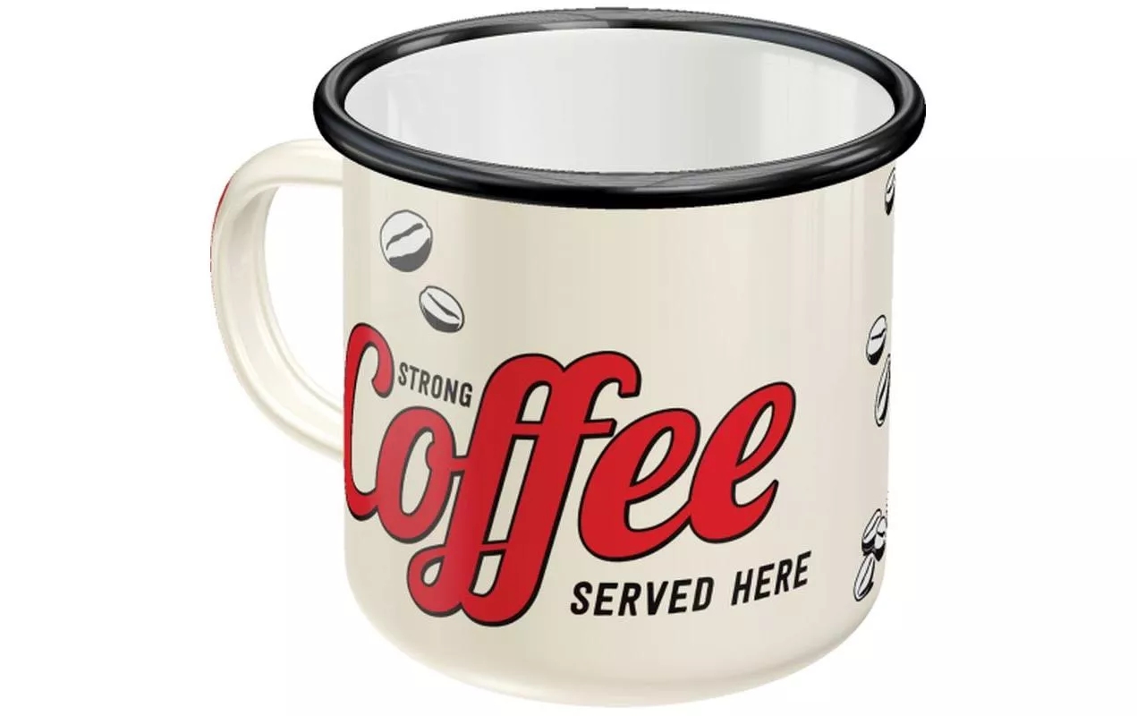 Tasse universelle Strong Coffee 360 ml, 1 Pièce/s, Rouge/Blanc