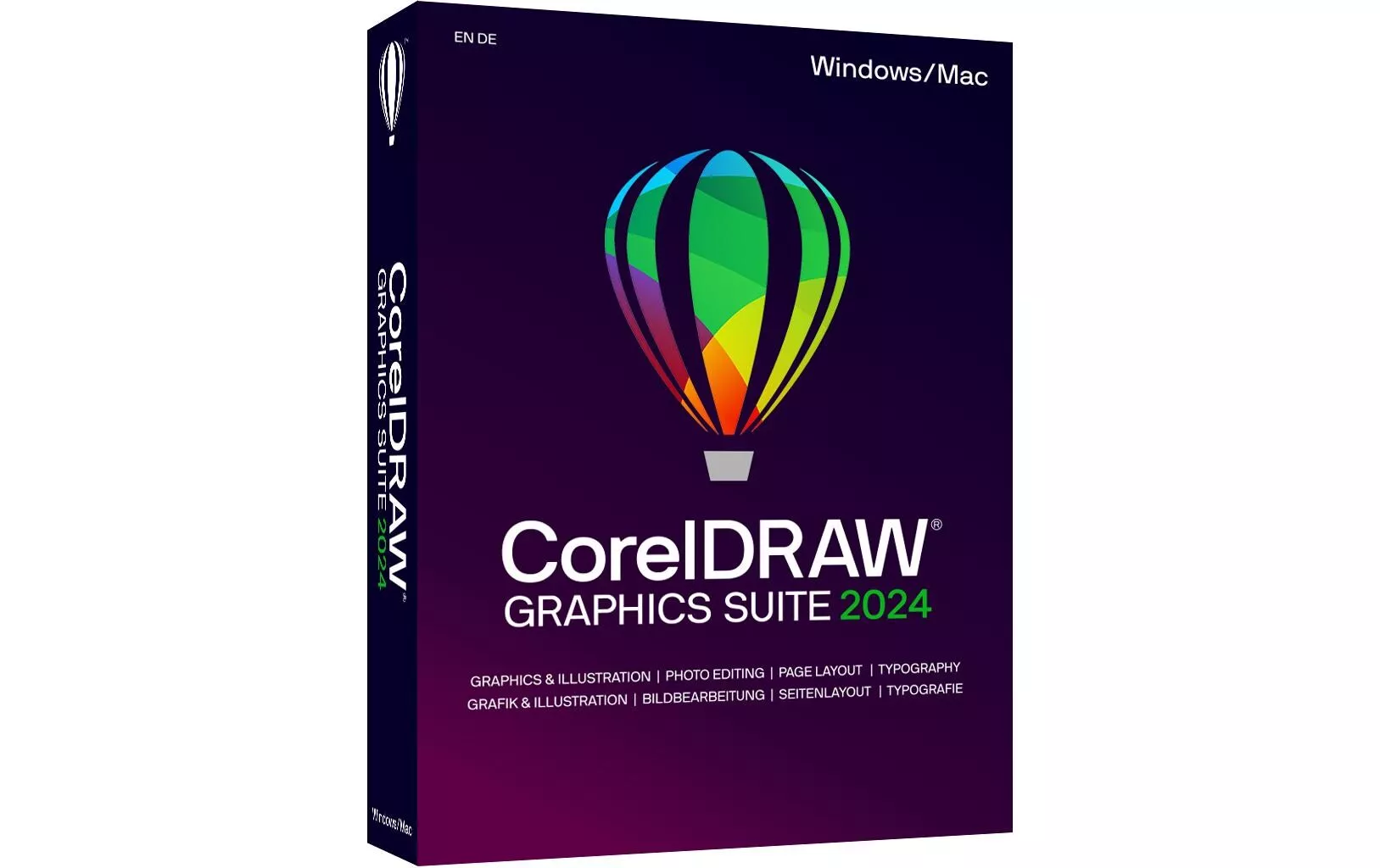 CorelDraw Graphics Suite 2024 Box, completo, Win/Mac, IT/DE