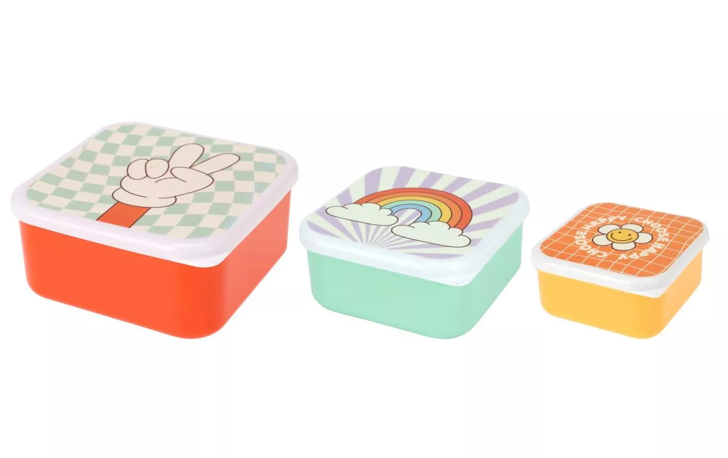 Lunchbox Set, 3-teilig Mehrfarbig