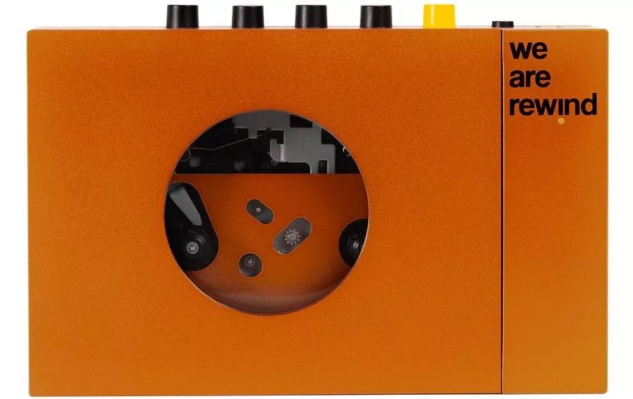 CE Portabler Kassettenspieler we are rewind Orange