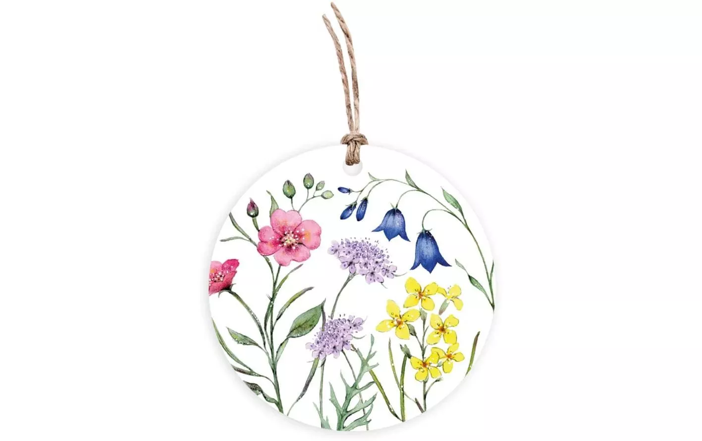Etichetta regalo Grätz fiori di campo rotonda, Ø 7,8 cm