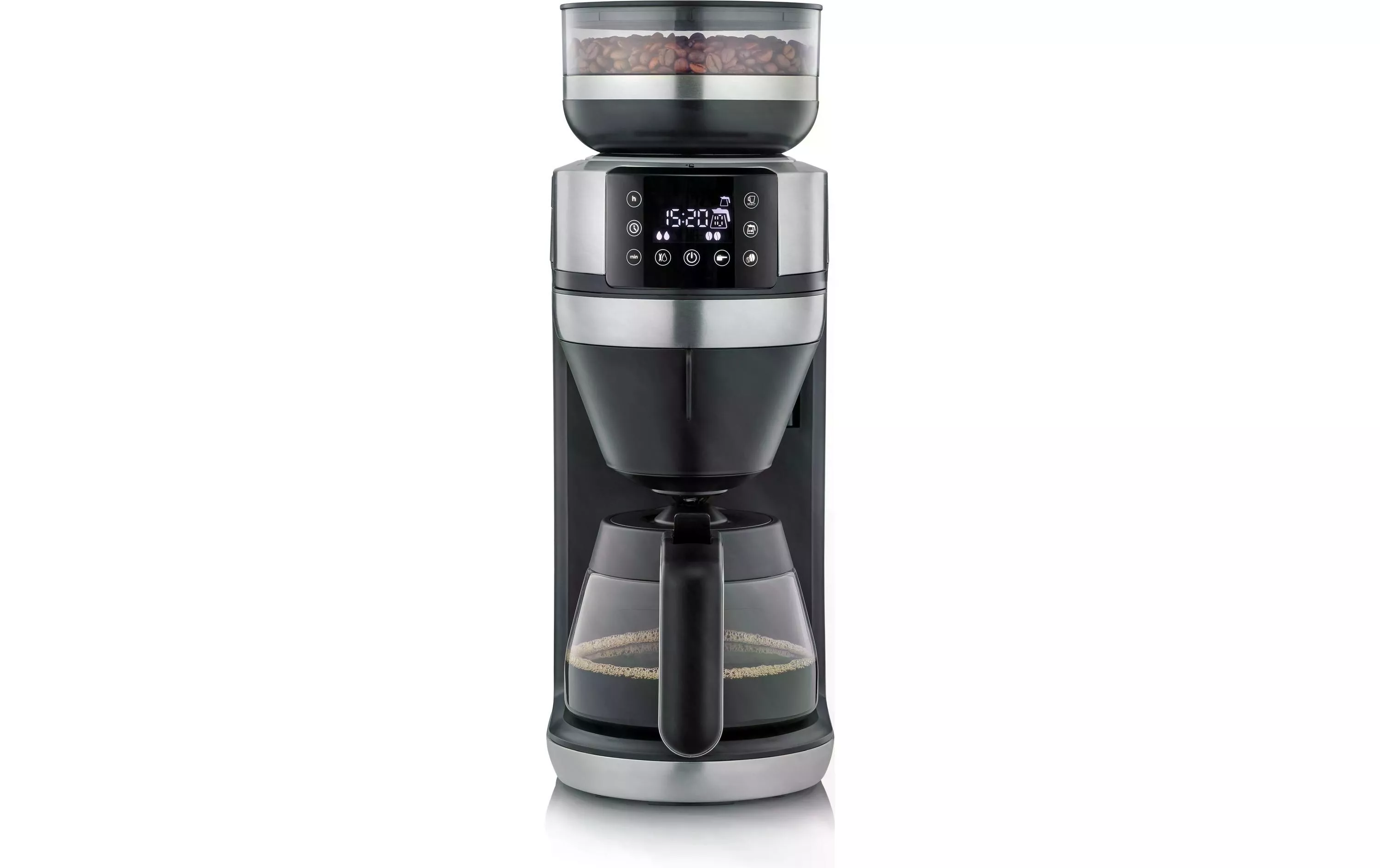 Filterkaffeemaschine KA 4850 Schwarz/Silber matt