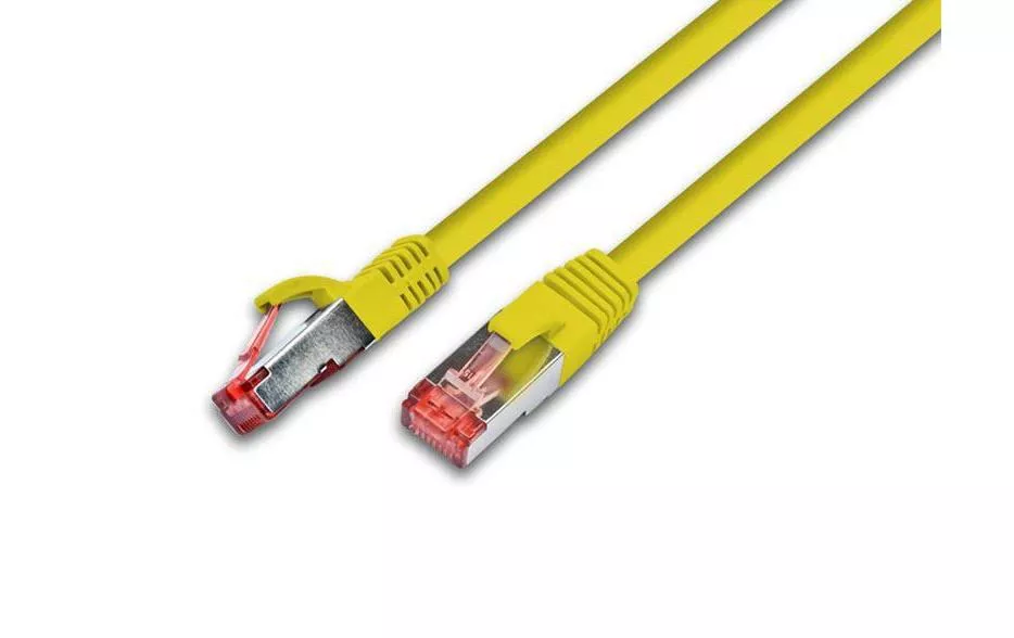 Câble patch RJ-45 - RJ-45, Cat 6A, S/FTP, 0.25 m, Jaune