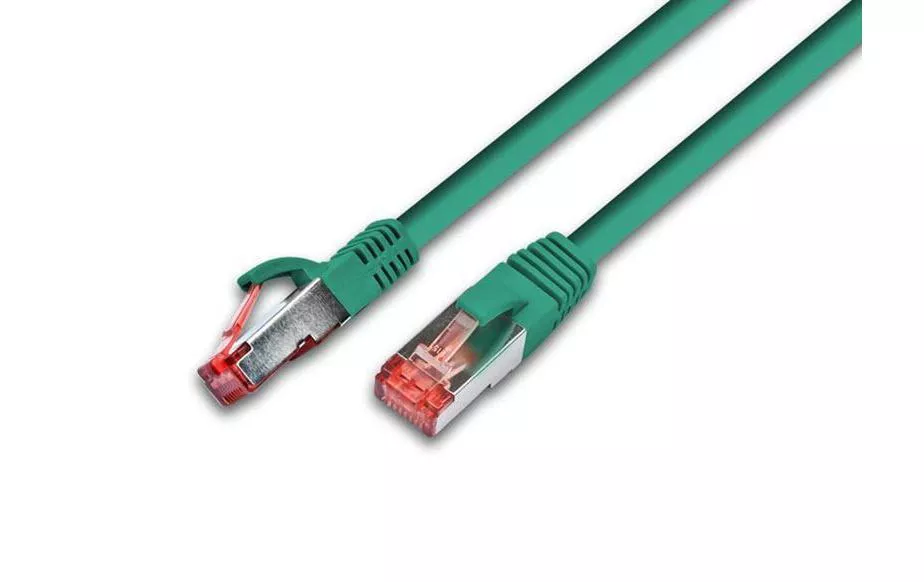 Câble patch  Cat 6A, S/FTP, 0.25 m, Vert