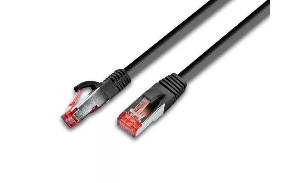 Câble patch  Cat 6A, S/FTP, 0.5 m, Noir