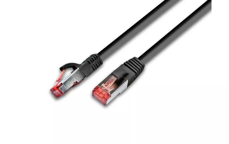 Câble patch RJ-45 - RJ-45, Cat 6A, S/FTP, 1.5 m, Noir