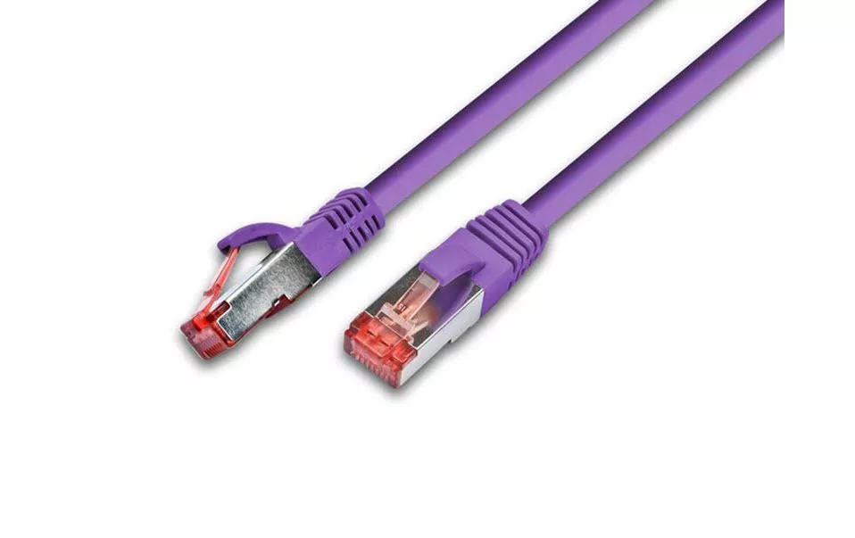 Câble patch RJ-45 - RJ-45, Cat 6A, S/FTP, 25 m, Violet