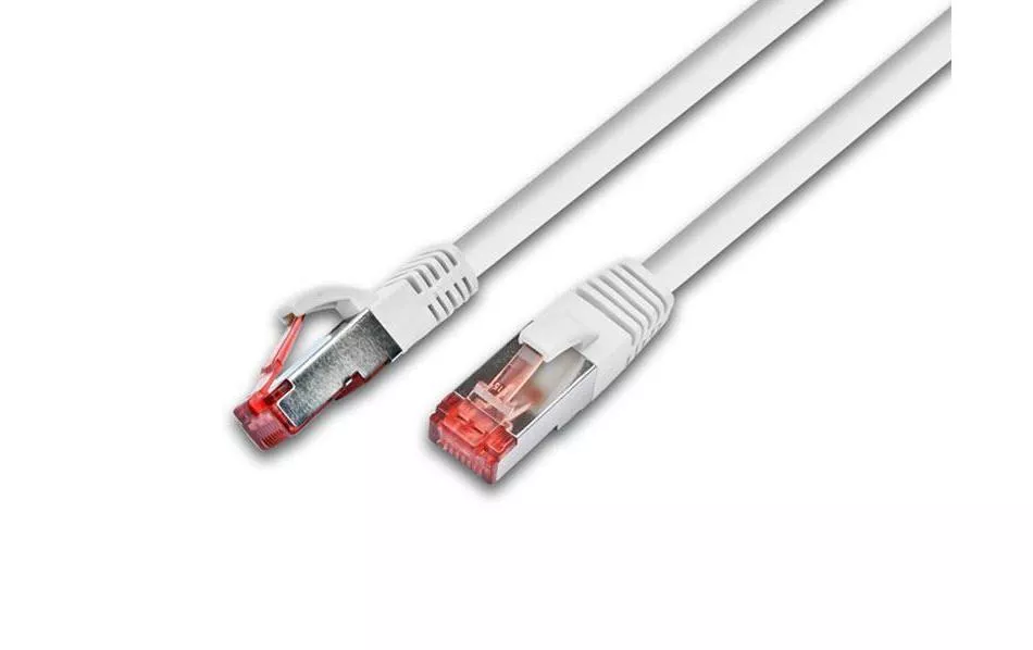 Câble patch  Cat 6A, S/FTP, 0.5 m, Blanc