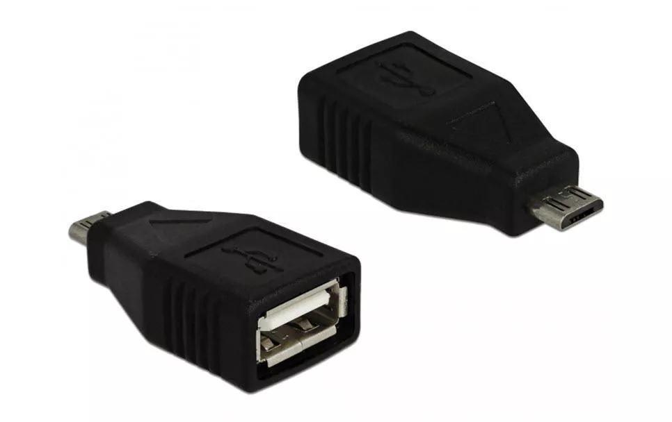 USB 2.0 Adapter USB-MicroB Stecker - USB-A Buchse