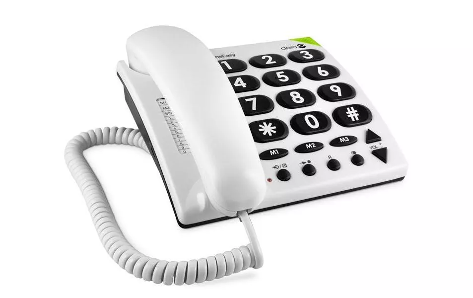 Téléphone de bureau PhoneEasy 311c Blanc