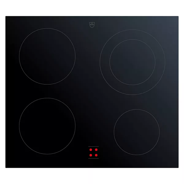 Cooktop V400 4KZ, black, Zweikreiszone