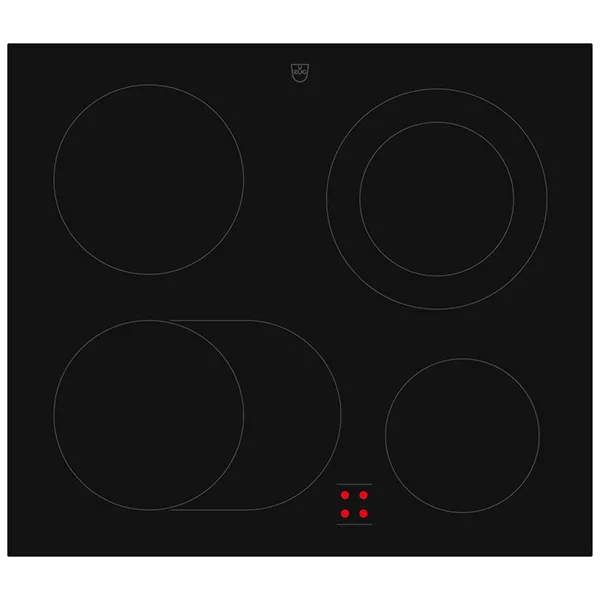 CookTop V400 Zweikreiszone, BlackDesign