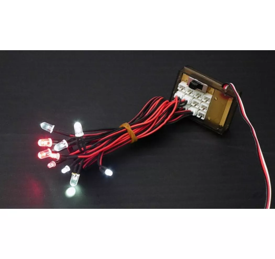 Éclairage pour modèles réduits Kit d\'éclairage à LED avec 10 LEDs
