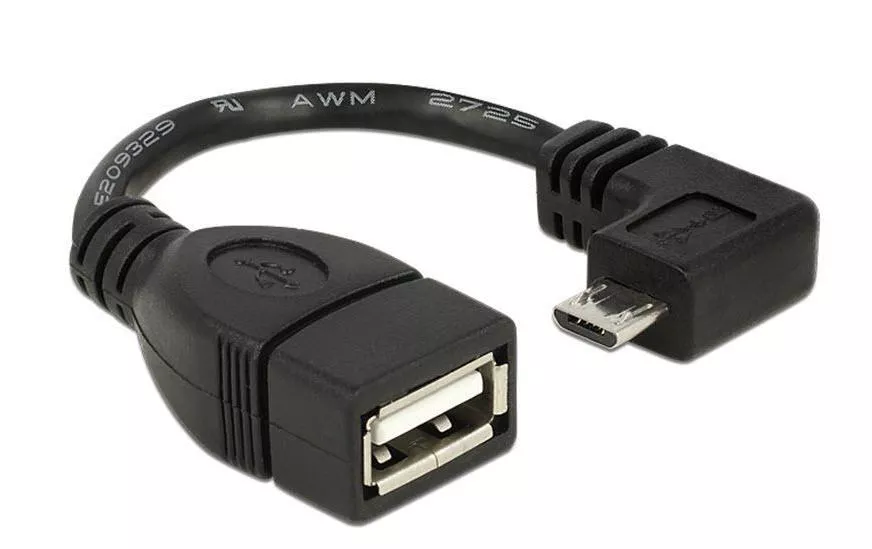 Câble OTG USB  Micro-USB B - USB A 0.11 m