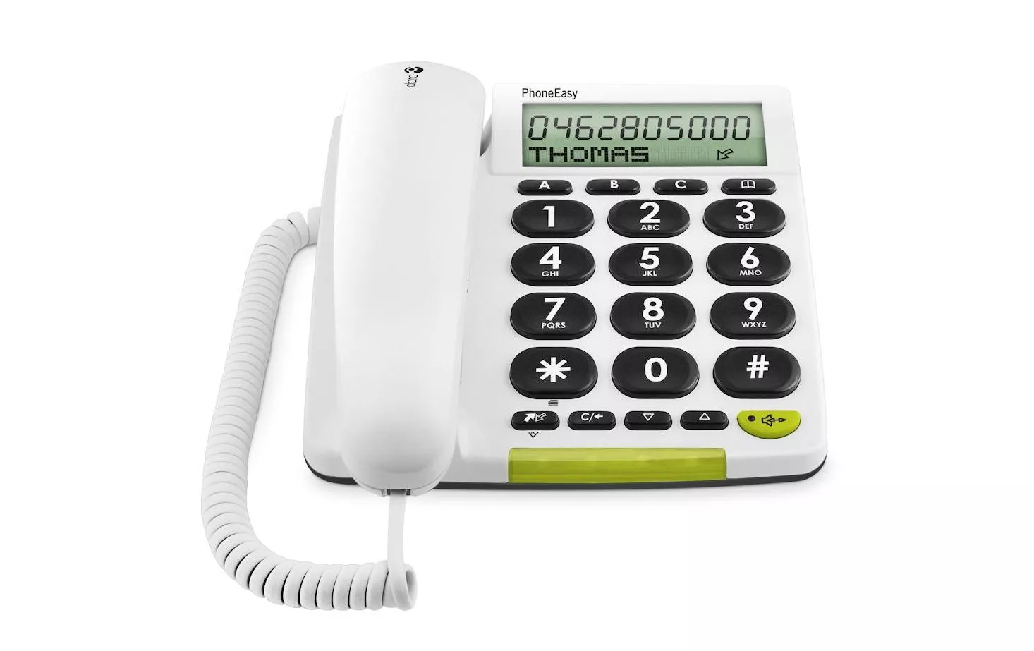 Téléphone de bureau PhoneEasy 312cs Blanc