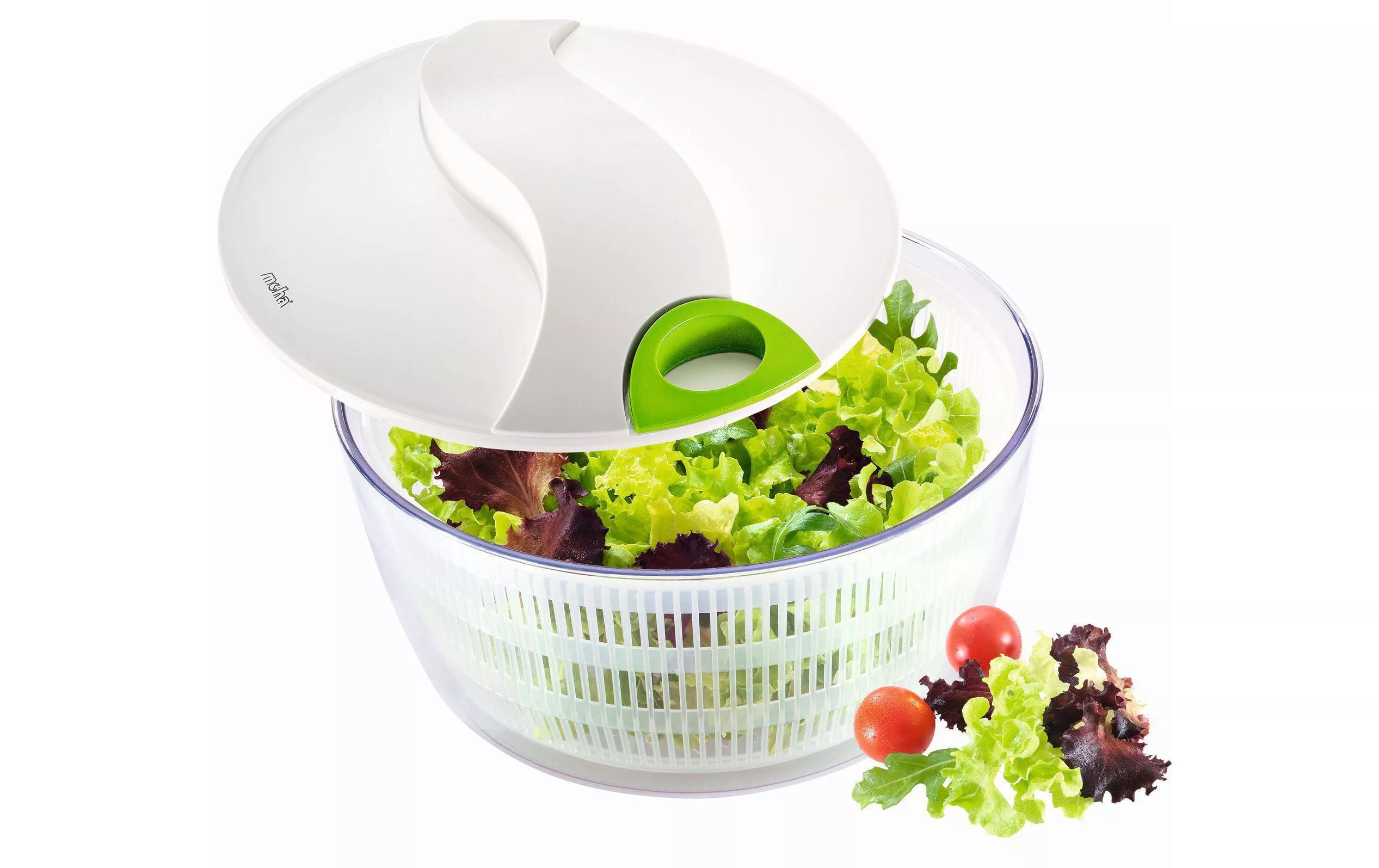 Salad Spinner Turby 24 cm, trasparente/bianco