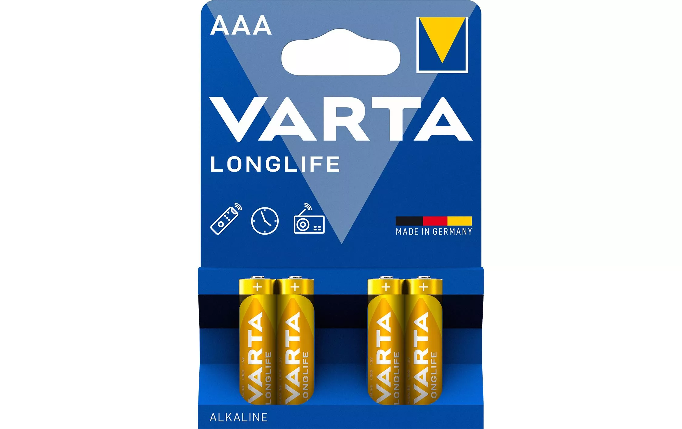 Batterie Longlife AAA 4 Stück