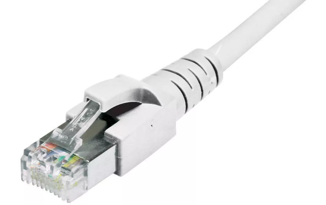 Câble patch  Cat 6A, S/FTP, 0.5 m, Blanc