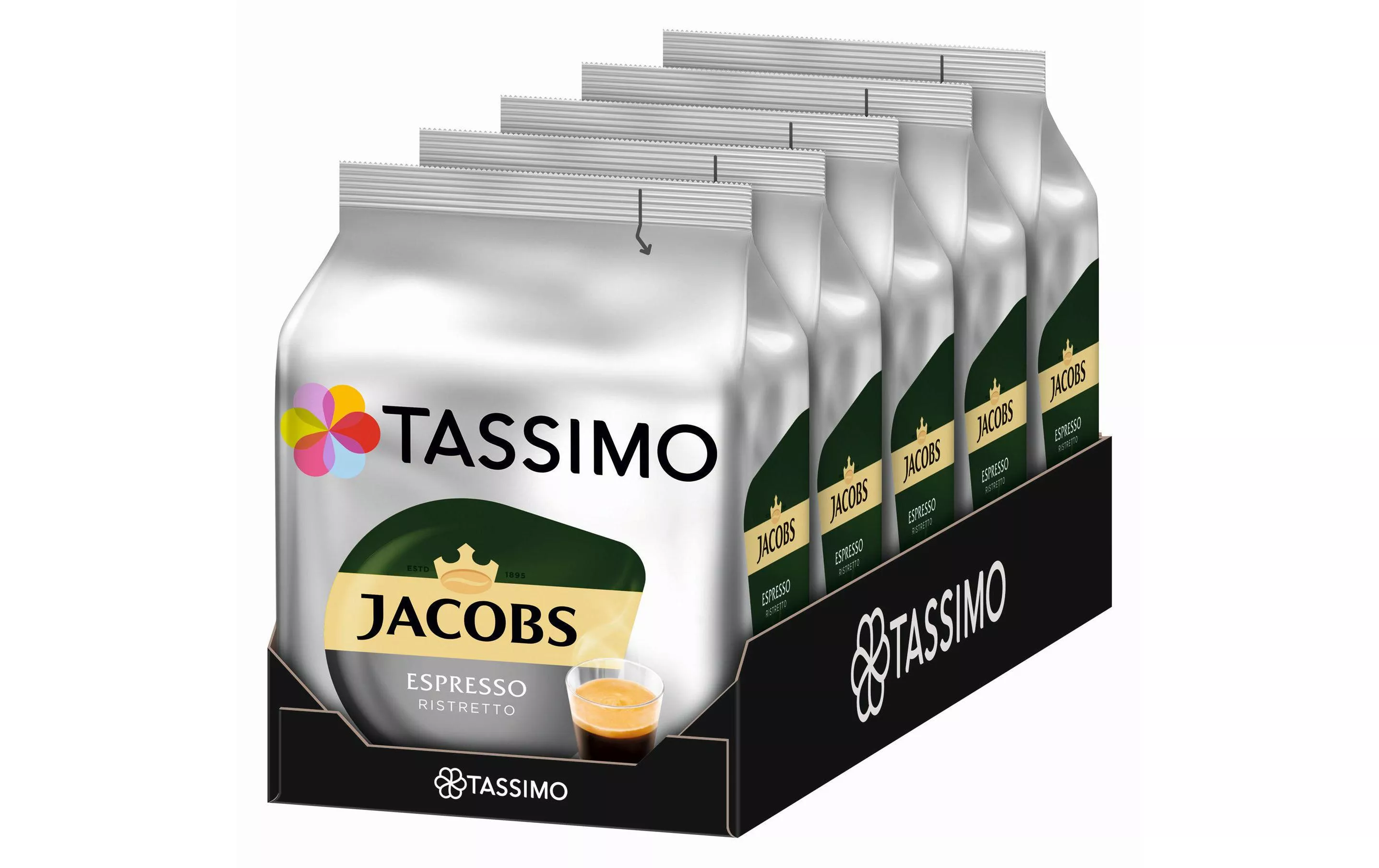 Kaffeekapseln T DISC Jacobs Espresso Ristretto 80 Portionen