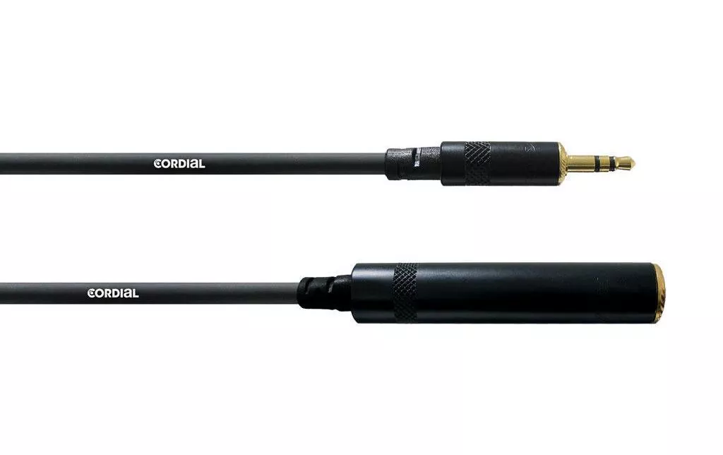 Câble audio jack 3.5 mm - jack 6.3 mm 0.15 m
