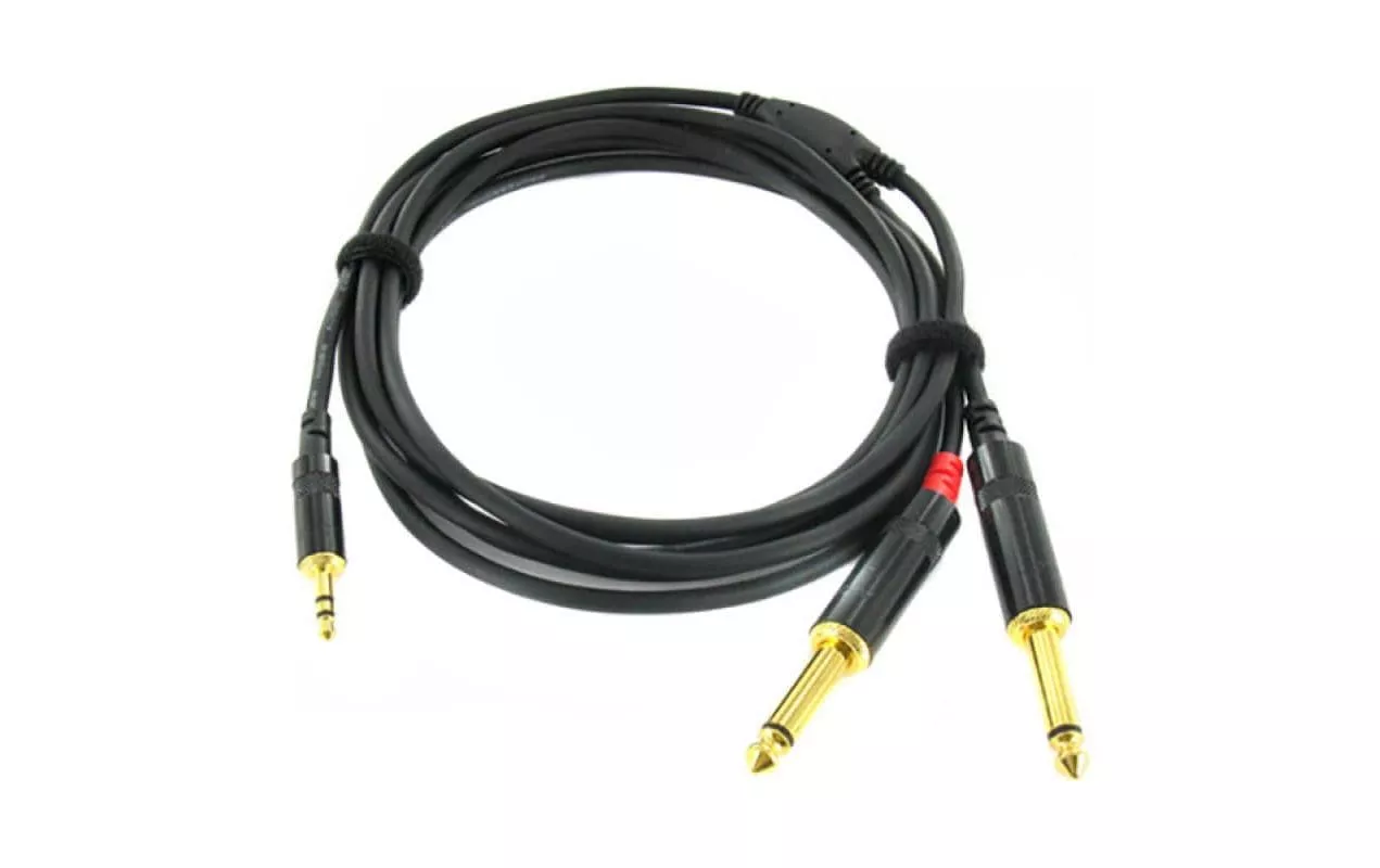 Câble audio jack 3.5 mm - jack 6.3 mm 0.9 m