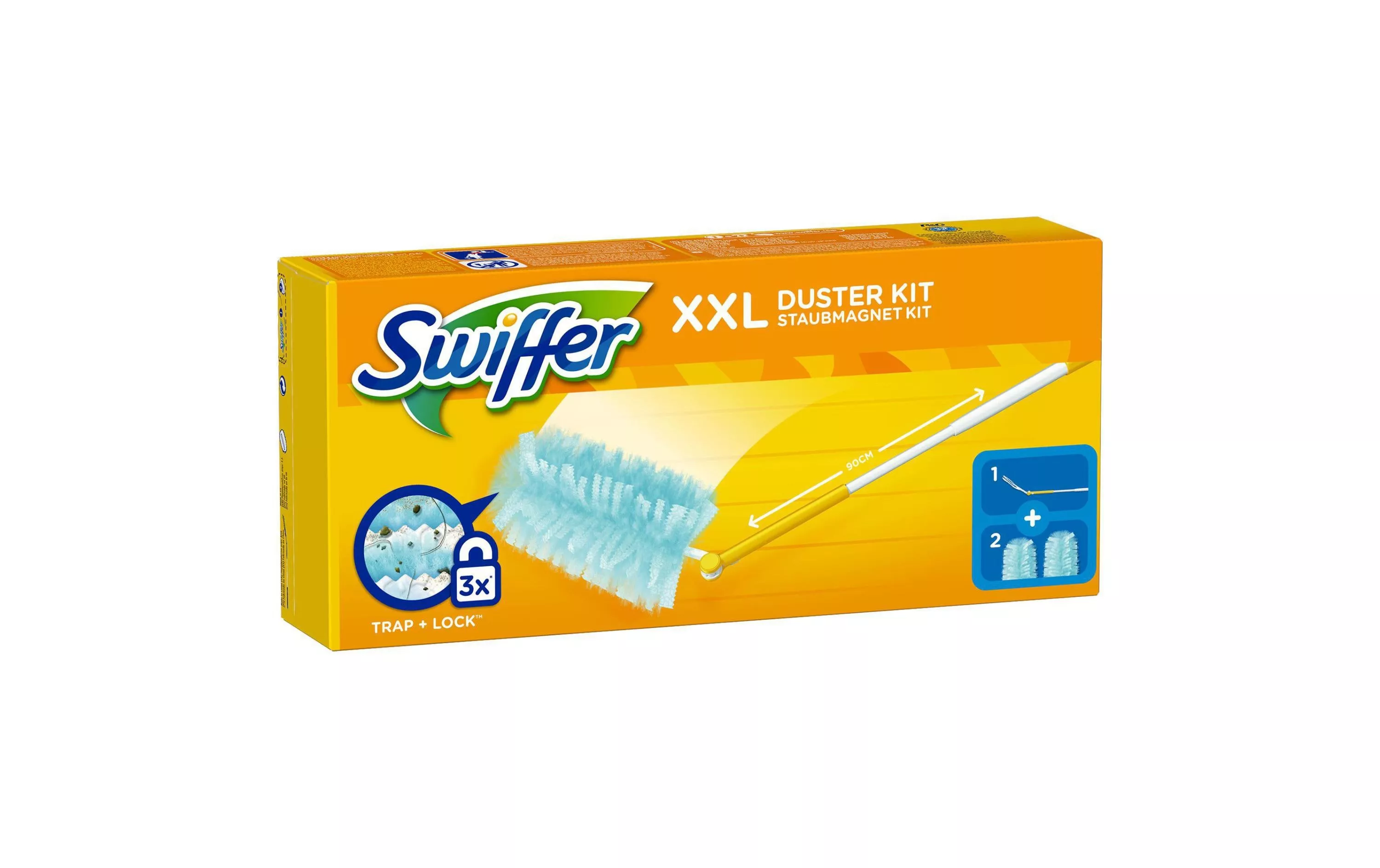 Set di partenza Swiffer per la polvere XXL (manico + 2 panni) - Detergente  per polveri