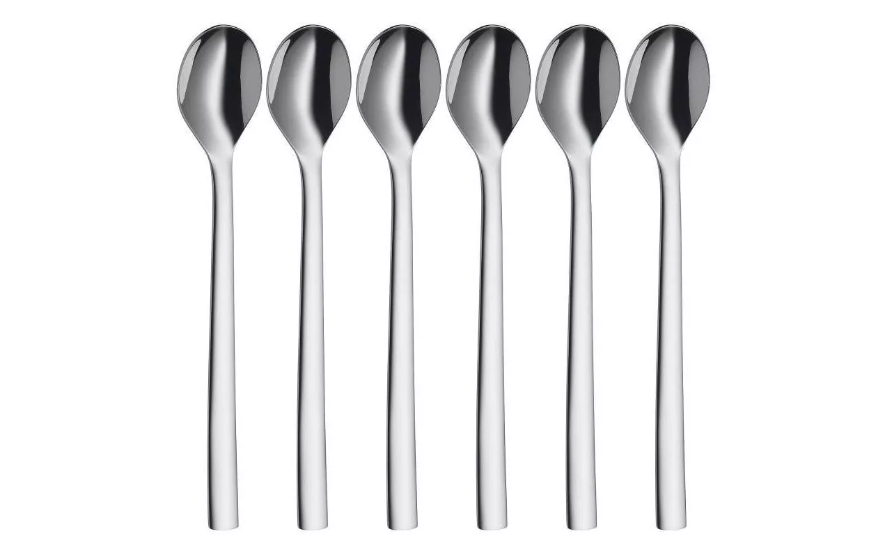 Latte Macchiato Spoon Nuova 6 pezzi, argento