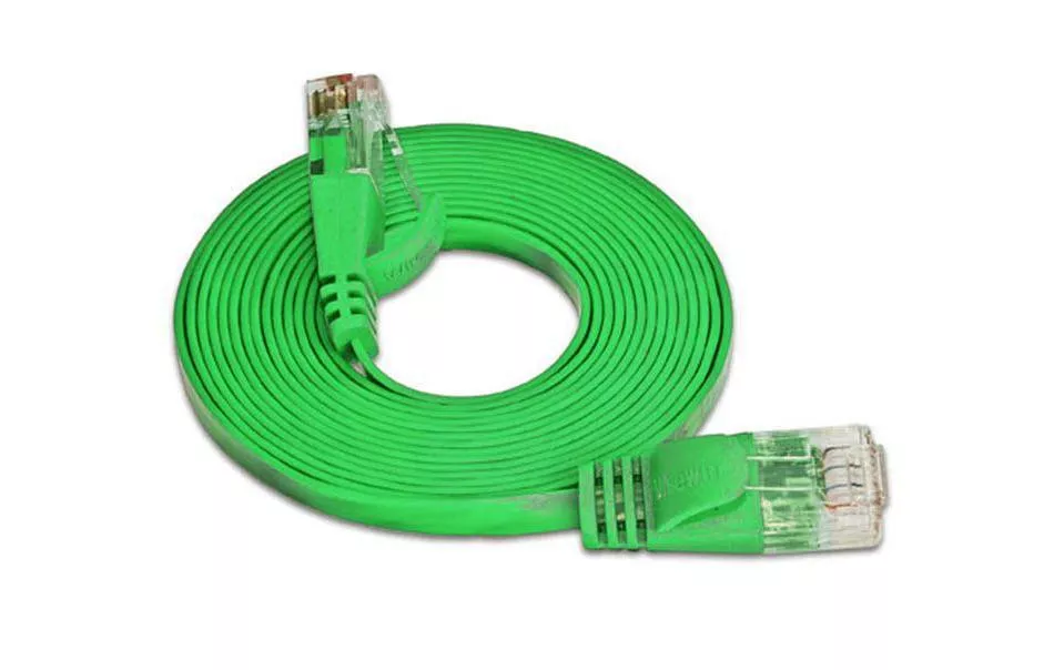 Câble patch slim RJ-45 - RJ-45, Cat 6, UTP, 0.5 m, Vert