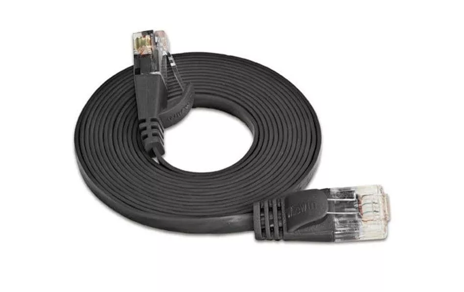 Câble patch slim RJ-45 - RJ-45, Cat 6, UTP, 3 m, Noir