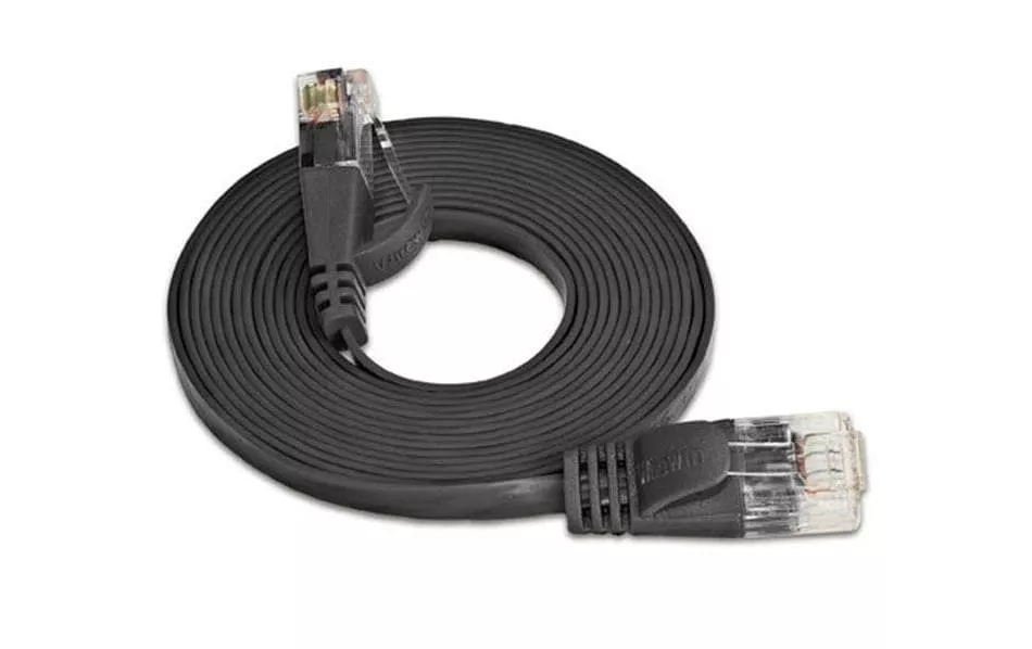 Câble patch slim Cat 6, UTP, 25 m, Noir