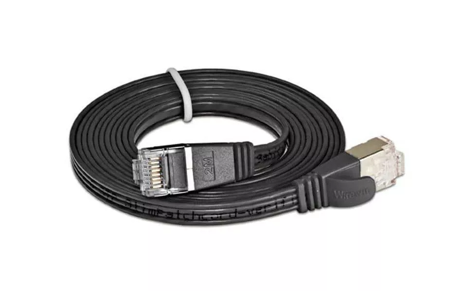 Câble patch slim  Cat 6, STP, 1.5 m, Noir