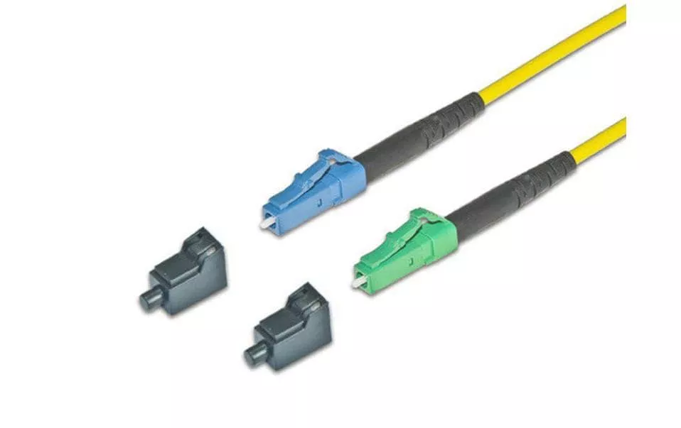Câble patch à fibre optique LC/APC-LC, Singlemode, Simplex, 1.5m