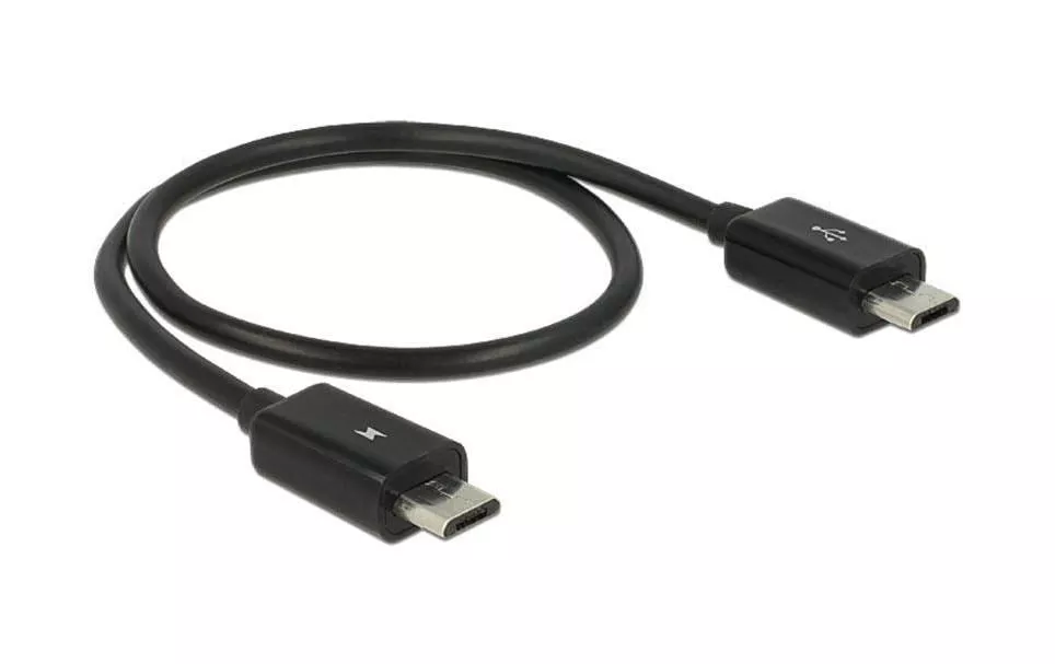 Cavo Delock USB OTG Powershare Micro-USB B - Micro-USB B 0,3 m