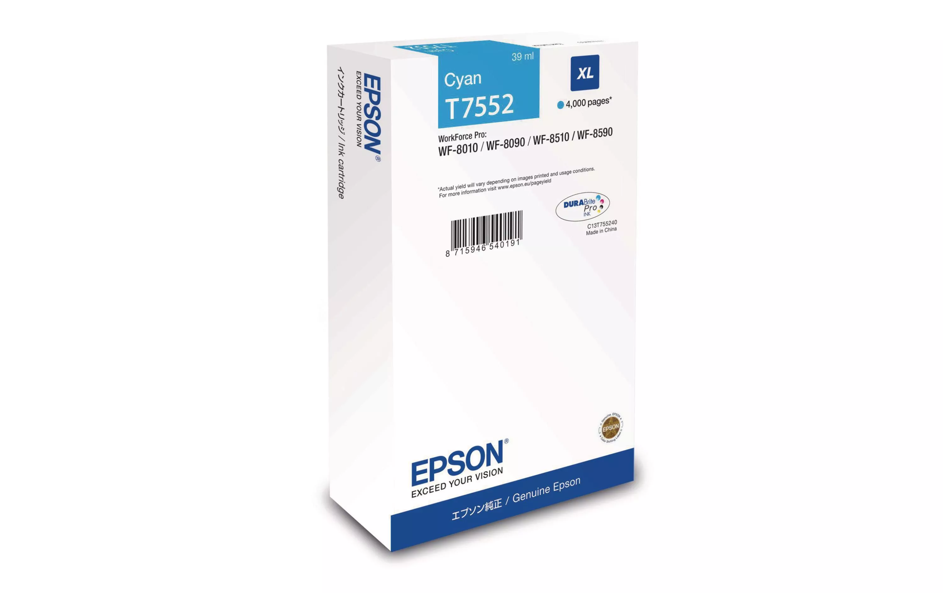 Inchiostro Epson C13T755240 ciano