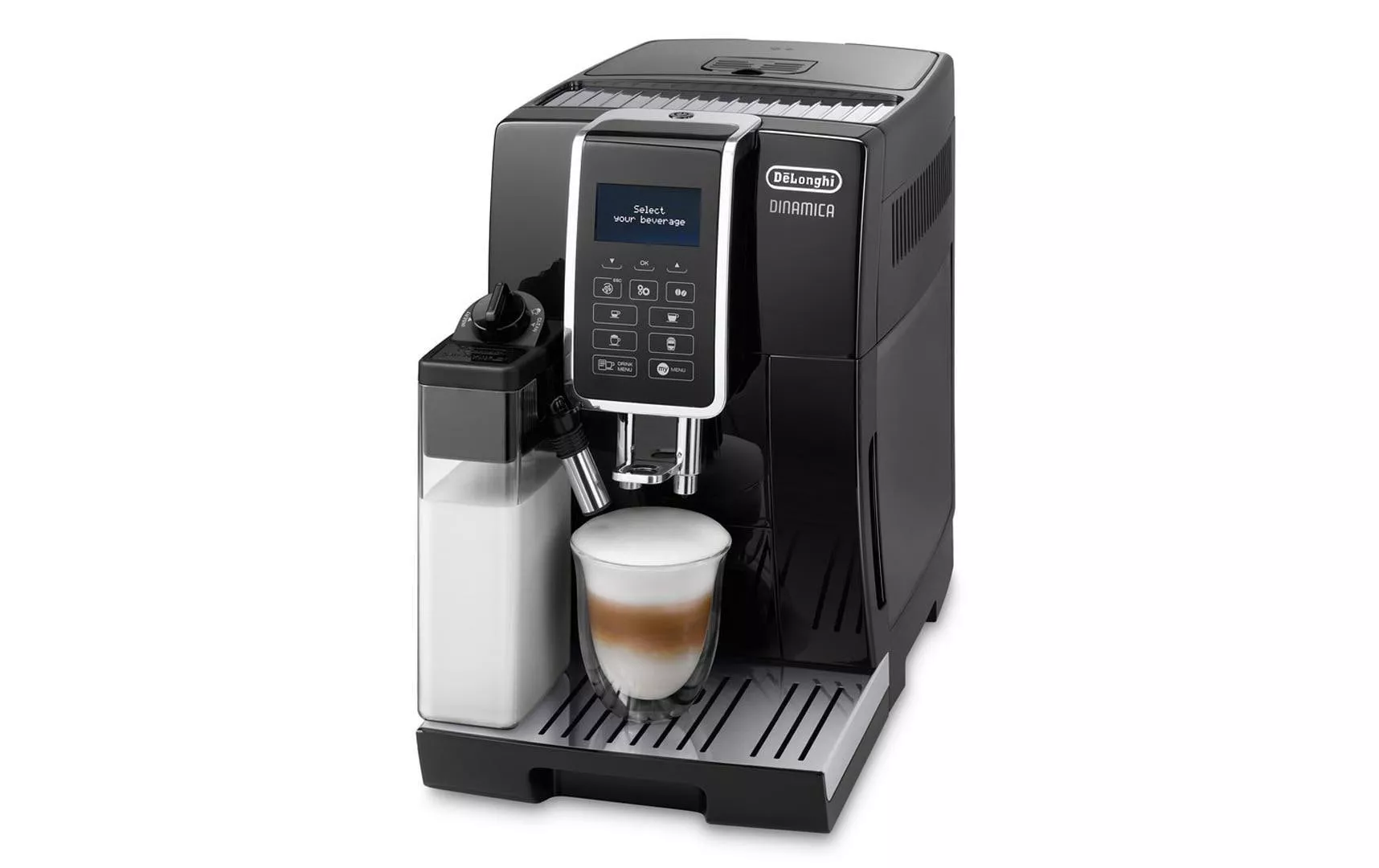 De\'Longhi Machine à café automatique Dinamica ECAM 350.55.B Noir