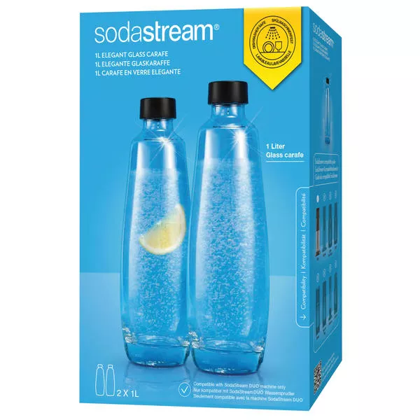 SodaStream Carafe verre 1L Duo au meilleur prix sur