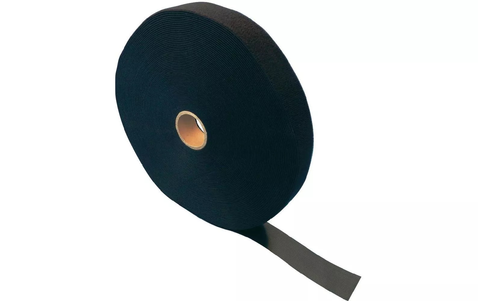 Klettband-Rolle ETN Fast Strap 10 mm x 25 m, Schwarz