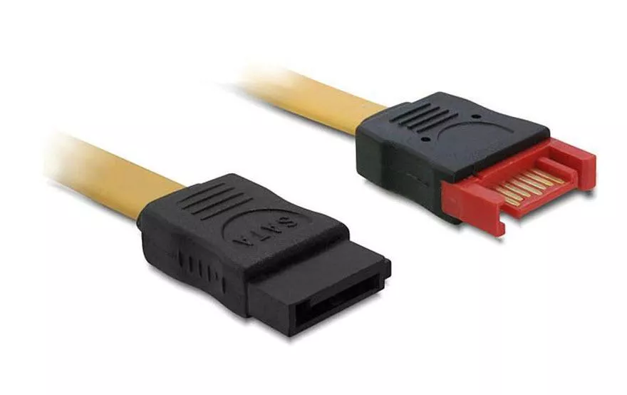 SATA3-Kabel gelb, Verlängerung 30 cm