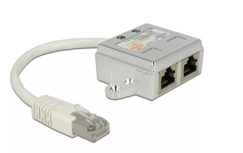 Adaptateur double port RJ45 - 2x ISDN pour 2 téléphones ISDN