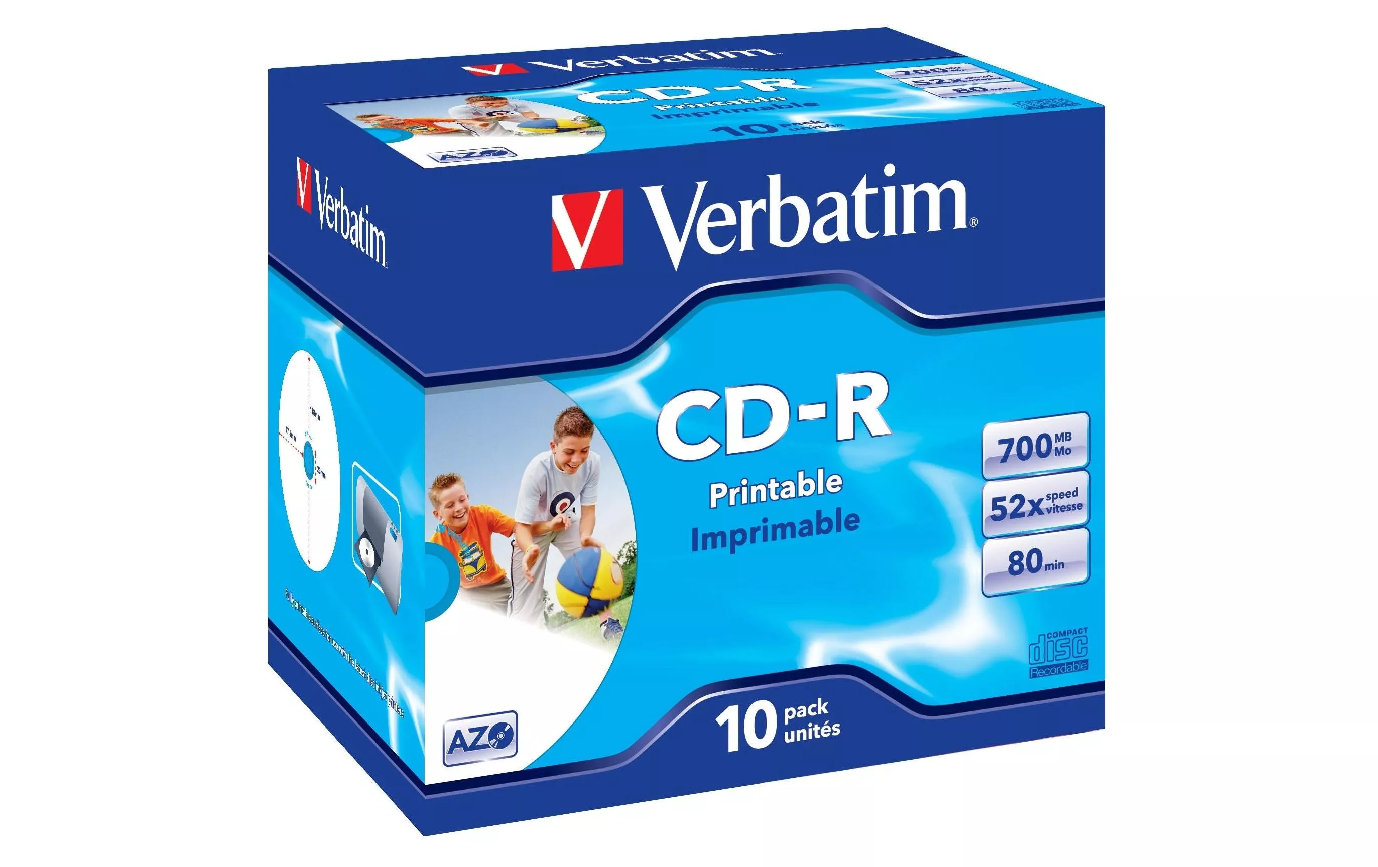 CD-R 0.7 GB, boîte à bijoux (10 Pièce/s)